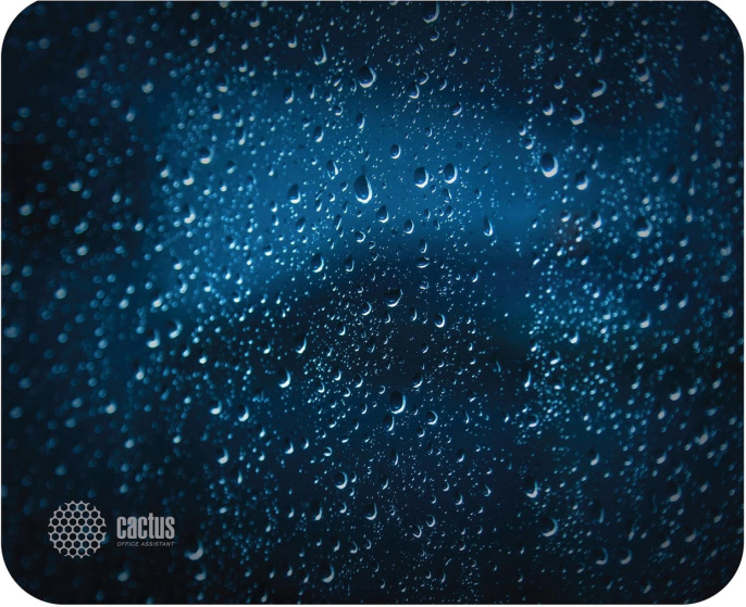 Коврик для мыши Cactus Water Drops рисунок 220x180x2мм CS-MPC-P05XS