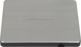 Внешний привод External DVD+/-RW LG GP60NS60.AUAE12S DVD Multi, внешний/внешний Slim, интерфейс USB-A, толщина 14 мм, цвет серебристый RTL