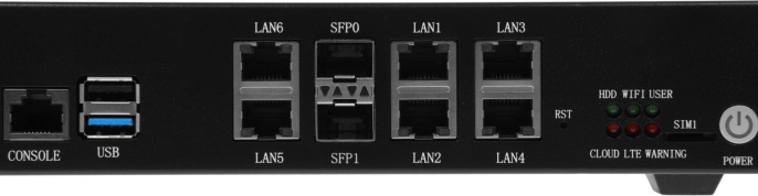 Маршрутизатор D-Link DSA-2208X/A1A, 6 LAN, 1xUSB, 2xSFP+, черный