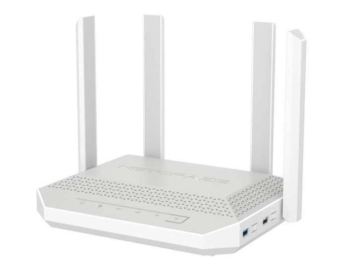 Маршрутизатор/ Netcraze Giga Мультигигабитный интернет-центр с Mesh Wi-Fi 6 AX3000, Smart-коммутатором 1?2.5G/SFP и 4?1G, многофункциональными портами USB 3.0 и 2.0 Netcraze Giga NC-1012