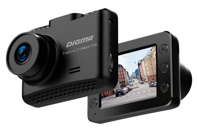 Видеорегистратор Digma FreeDrive 215 Night FHD, черный