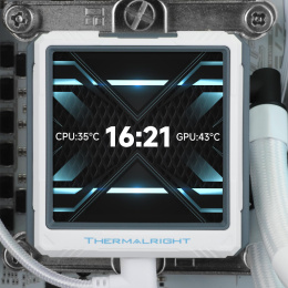 Водяное охлаждение для процессора/ Water Cooling System Thermalright Frozen Warframe 360 Ultra White Argb 360mm, White, ARGB/ Fans: 3x120mm, 70.84CFM, 29.8dBA, 2000RPM/ Pump height 60mm, 23dBA, 3000RPM, Rad thickness 27mm/ S: 1200, 1700, 1851, 2011, 2066
