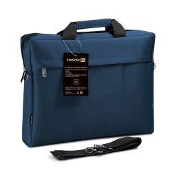 Сумка ExeGate Start S15 Deep Blue, темно-синяя, полиэстер, для ноутбуков до 15.6" EX205137RUS