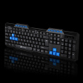 Клавиатура Оклик 750G FROST WAR черный/черный USB Multimedia for gamer (337452) кабель 1.8м