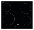 Электрическая варочная поверхность Beko HIC64401, конфорок: 4 шт., стеклокерамика, независимая, черный