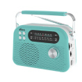 RITMIX RPR-045 AZURE {Радиоприёмник портатив. 3хдиапазонный FM/AM/SW, Bluetooth v.5.3, воспрс USB и с карт памяти micro SD до 32Gb }