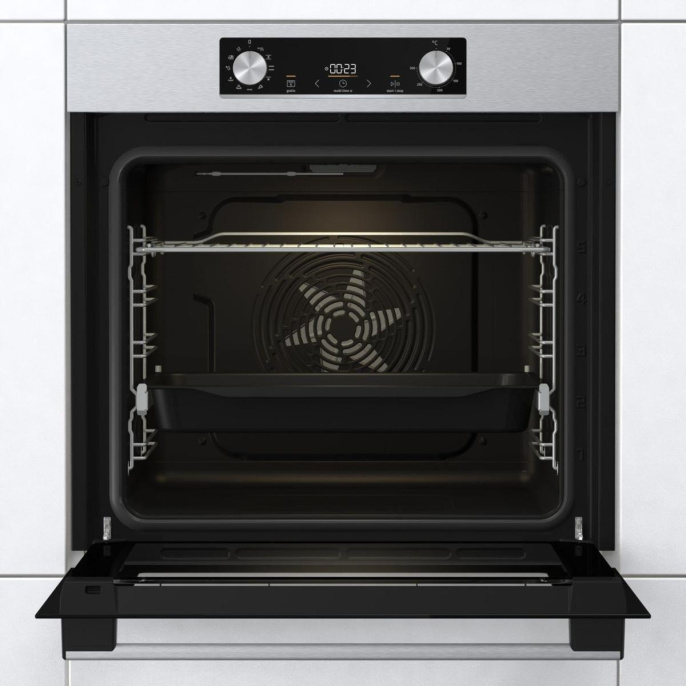 Духовой шкаф электрический Gorenje BO6735E05X, 77л, дверца с 2 стеклами, нержавеющая сталь