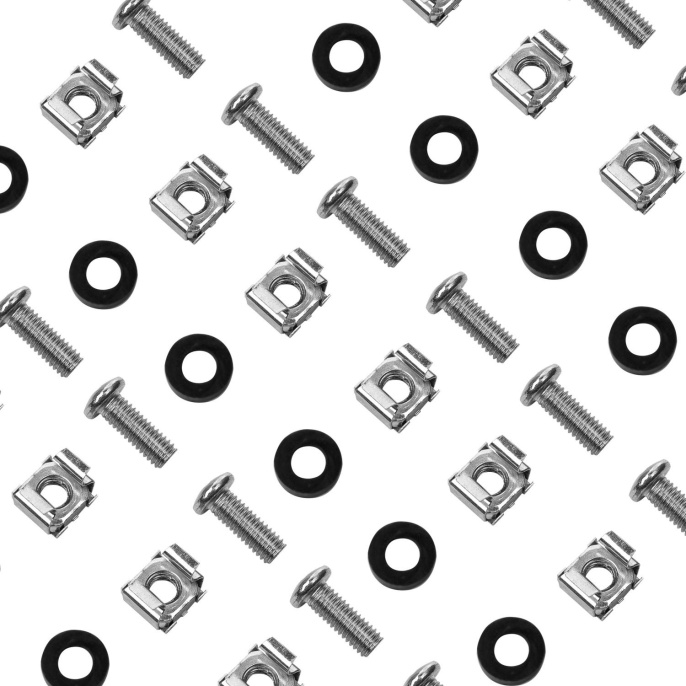 NEOMAX Крепежный набор: винт, шайба, гайка, диаметр M6 комплект 50 штук [NM-FTK-M6-101]