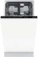 Встраиваемая посудомоечная машина Gorenje GV572D10, узкая, ширина 44.8см, полновстраиваемая, загрузка 11 комплектов
