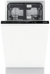 Встраиваемая посудомоечная машина Gorenje GV572D10, узкая, ширина 44.8см, полновстраиваемая, загрузка 11 комплектов
