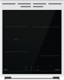 Электрическая плита Gorenje GEIT5C60WPG, стеклокерамика, электрическая, без крышки, белый