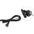 Кабель питания ExeGate Special PC-5S-Schuko->C13/3x0.5 (Евровилка Schuko->C13, 3*0.5mm2, CCA, черный, 5м) ES280997RUS