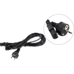 Кабель питания ExeGate Special PC-5S-Schuko->C13/3x0.5 (Евровилка Schuko->C13, 3*0.5mm2, CCA, черный, 5м) ES280997RUS