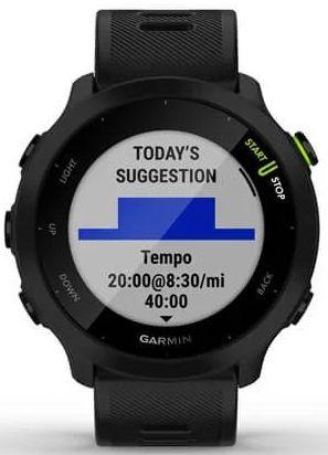 Смарт-часы Garmin Forerunner 55,  42мм,  1.04",  черный