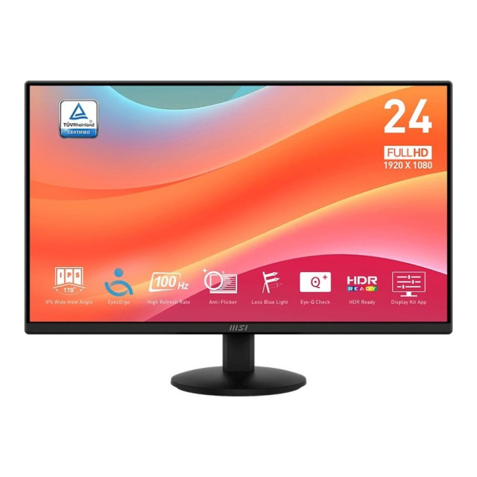 Монитор MSI PRO 23.8" MP242L{IPS 1920x1080 100Hz 4ms 250cd HDMI DisplayPort Tilt External} [9S6-3PD5CT-008]