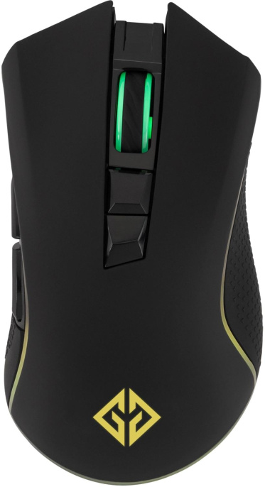 Мышь беспроводная GMNG GG-MS400WO, игровая, радио, оптическая, USB, 10000dpi, черный [1899942]