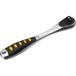 Трещотка Inforce 3/8" DR количество зубьев 72 шт, сталь Cr-V, длина 200мм, 06-05-110