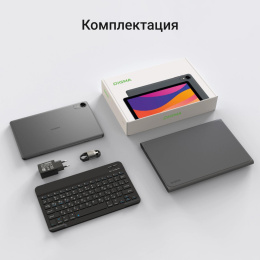 10.1" Планшет Digma K10 4/64 GB T606 4G, 1280 x 800, Android 14, серый [da1c0p01]