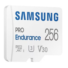 Micro SecureDigital 256GB Samsung PRO ENDURANCE 40/100 Mb/s, adapter MB-MJ256KA/APC