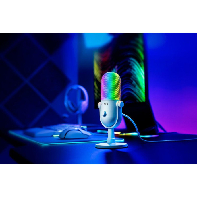 Микрофон Razer Seiren V3 Chroma - White RZ19-05060200-R3M1