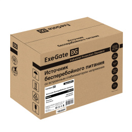 ИБП ExeGate SpecialPro UNB-500.LED.AVR.2SH 500VA/300W, LED, AVR, 2*EU/Тип F Schuko , батарея 12V 4.5Ah, Black EX294612RUS