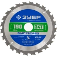 Диск пильный по дереву Быстрорез (190x30 мм; 24Т) Зубр 36901-190-30-24_z01