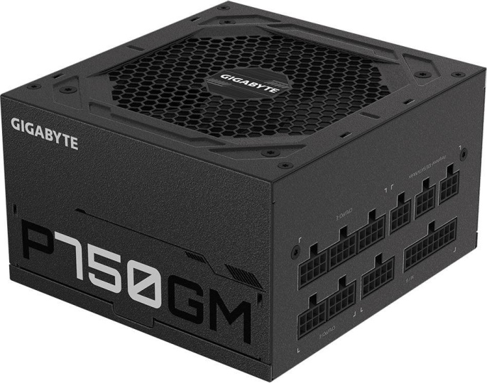 Блок питания Gigabyte ATX 750W GP-P750GM 80+ gold (20+4pin) APFC 120mm fan 8xSATA Cab Manag RTL