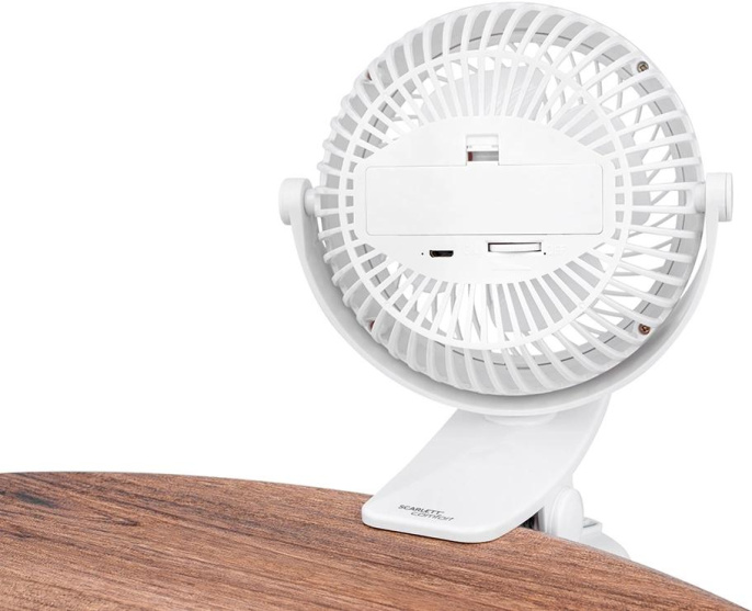 Вентилятор настольный Scarlett Comfort SC-DF111S98, белый