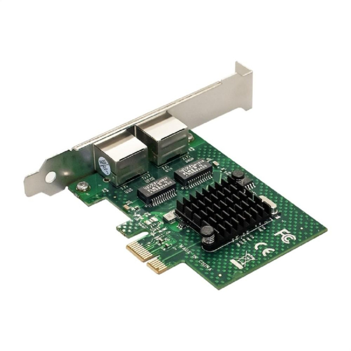 Сетевой адаптер ExeGate EXE-BCM5720 (PCI-E x1 v2.0, порты 2xRJ45, 10/100/1000Mbps, Gigabit Chipset Broadcom BCM5720) EX293452RUS