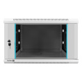 Шкаф телекоммуникационный 19" настенный 6U ExeGate EC-WM-6U.600.G.GREY 19”, 6U, 600x600x370mm ШхГхВ , передняя дверь закаленное стекло, съемные боковые панели, пыле- и влагозащита IP23, светло-серый RAL 7035 EX298600RUS