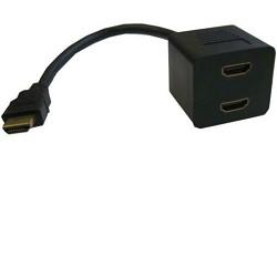 Espada Видеоадаптер HDMI 19M to 2*HDMI 19F 25cm EHDMIM2xHDMIF25 Разветвитель 39854