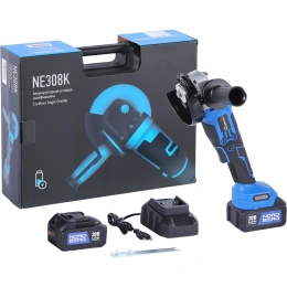 УШМ аккумуляторная NORDBERG диаметр диска 125 мм, 20В, 2 аккумулятора и зарядное устройство NE308K