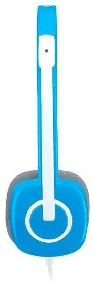 Наушники с микрофоном Logitech H150 синий/белый 1.8м накладные оголовье 981-000454