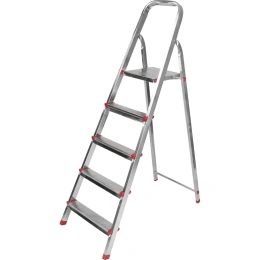 Стальная стремянка REXANT 5 ступенек, усиленный профиль 12-5055