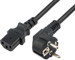 Шнур питания Rexant (04-2731) Schuko-C13 проводник.:3x0.75мм2 0.6м 220В черный