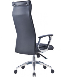 Кресло руководителя Cactus CS-LBK-BARSELONA, кожа, до 120кг, черный