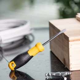 Крестовая DL635075 PH1x75мм Материал: CR-V. Двухкомпонентная ручка. Хромированная.