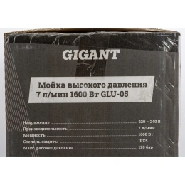 Мойка высокого давления 1,6 кВт, 420 л/ч, Gigant GLU-05