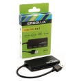 Разветвитель usb-4usb Ergolux Elx-slp01-c02 2а, черный, коробка 15109