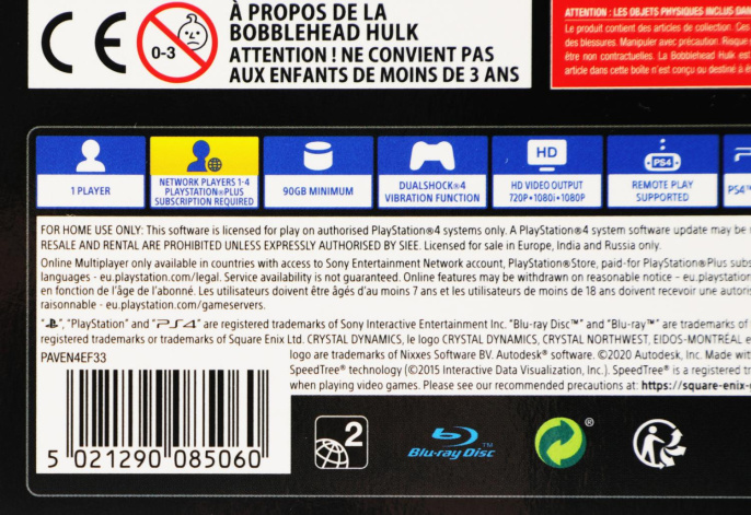 Игра для PS4 PlayStation Мстители Marvel. Величайшее издание Земли 16+ RUS (1CSC20004610)