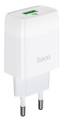 HOCO HC-32514 C72Q/ Сетевое ЗУ/ QC 3.0/ 1 USB/ Выход: 5V_9V_12V, 18W/ White