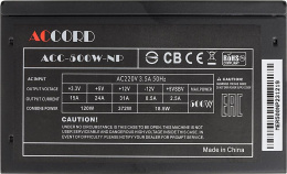 Блок питания Accord ACC-500W-NP, 500Вт, 120мм, черный [acc-500-np]