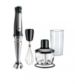 Блендер Braun MQ7035XBI, погружной, черный/серебристый