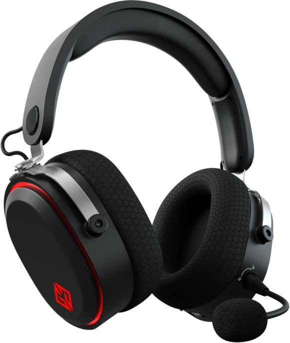 Наушники с микрофоном GMNG GG-HS405W черный/черный мониторные BT/Radio/3.5mm оголовье 1899873