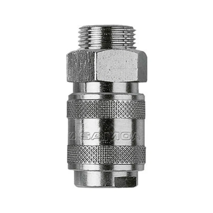 Автоматическая быстроразъемная муфта с наружной резьбой 1/4" SAMOA 253012