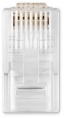 Коннектор Buro BU-CONRJ45-20PCS RJ45 прозрачный упак.: 20шт
