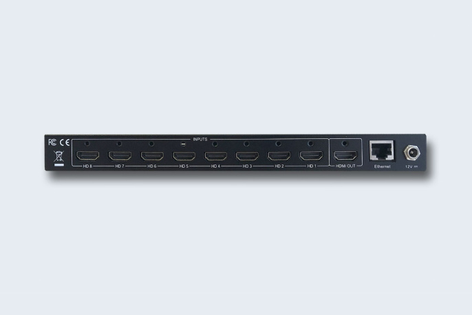 TNTV/TNT MMS-0801MPSS Переключатель/видеопроцессор многооконный, электрон., HDMI, 8 1, без шнуров, 3840x2160 30Hz 4:2:0, настол., исп.стандарт.шнуры, OSD, не каскад.
