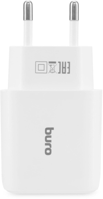 Сетевое зарядное устройство Buro BUWH1,  2xUSB-A,  15.5Вт, 3.1A, белый [buwh15s200wh]
