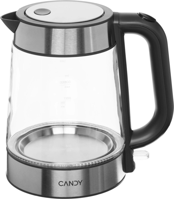 Чайник электрический Candy CK-303, 1.8л, Металл/стекло/пластик