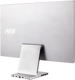 Моноблок Hiper ExpertCenter ED27 27" Full HD i5 1240P 1.7 8Gb SSD512Gb Iris Xe CR без ОС GbitEth WiFi BT 100W клавиатура мышь Cam серый 1920x1080